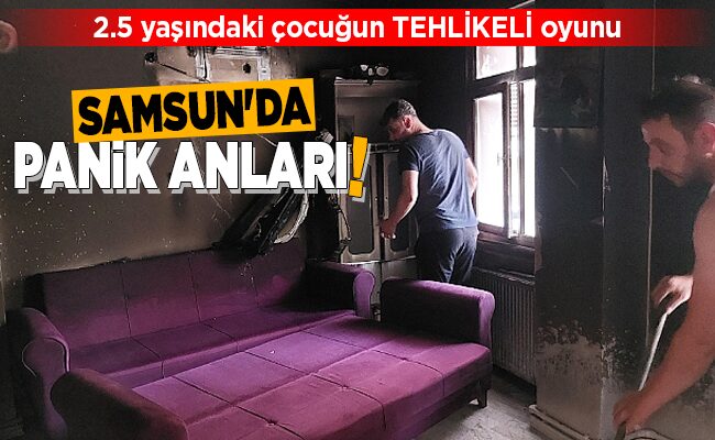 SAMSUN’DA PANİK ANLARI!