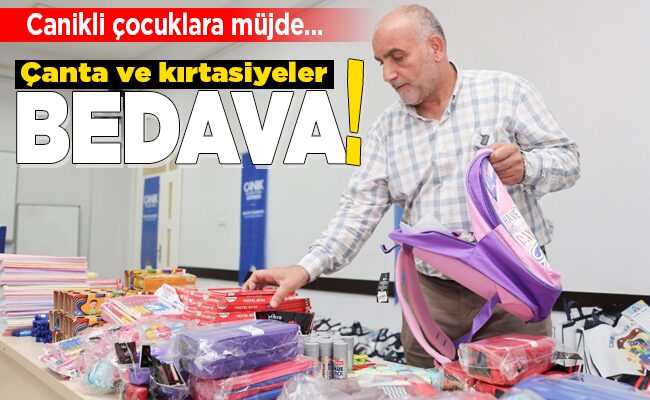 Çanta ve kırtasiyeler BEDAVA!