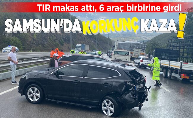 SAMSUN’DA KORKUNÇ KAZA!