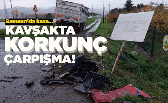 KAVŞAKTA  KORKUNÇ  ÇARPIŞMA!
