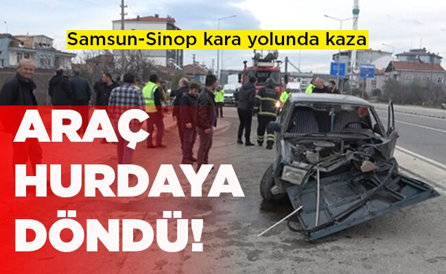ARAÇ HURDAYA DÖNDÜ!