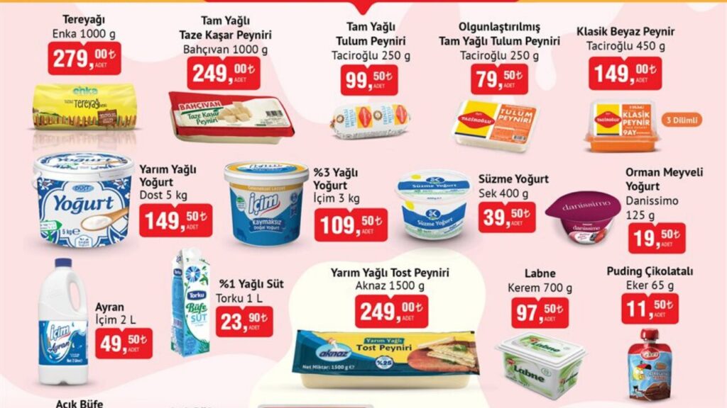 BİM’de İçim ve Torku Ürünlerine İndirim Geliyor! BİM 31 Aralık Aktüel Kataloğu!