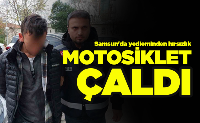 MOTOSİKLET ÇALDI