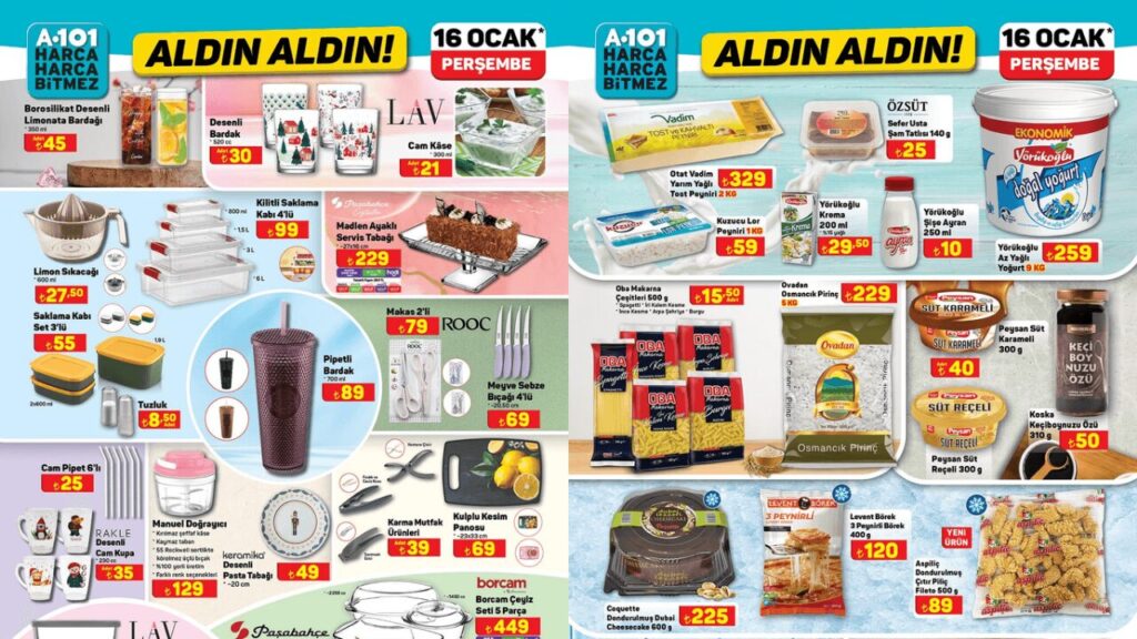 A101’de 5 Parça Borcam Çeyiz Setine İndirim Geliyor! A101 16 Ocak Aktüel Kataloğu!