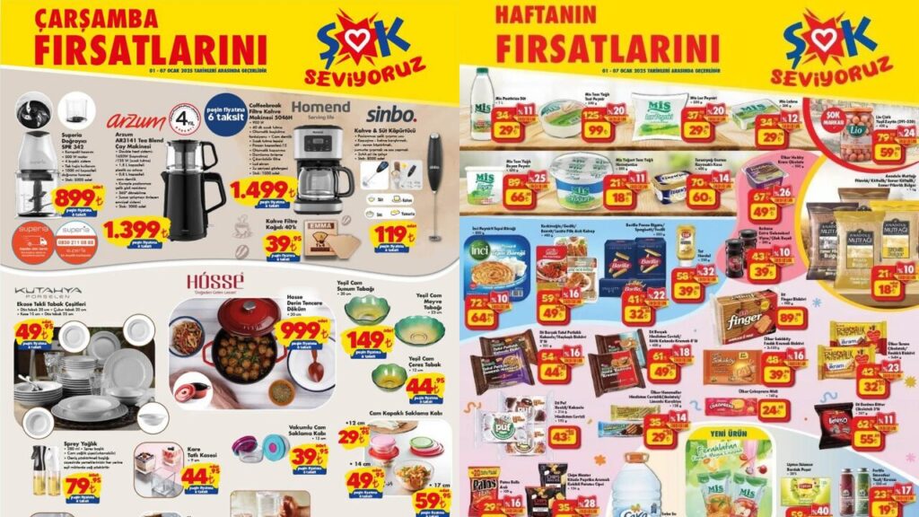 ŞOK’ta Kütahya Porselen Ürünlerine İndirim Geliyor! ŞOK 1-7 Ocak Aktüel Kataloğu!