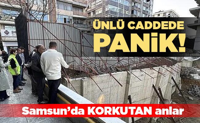 Samsun’da KORKUTAN anlar  ÜNLÜ CADDEDE PANİK!