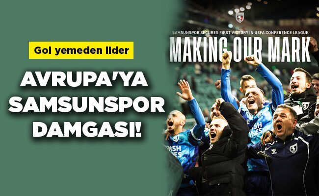 Gol yemeden lider  AVRUPA’YA  SAMSUNSPOR DAMGASI!