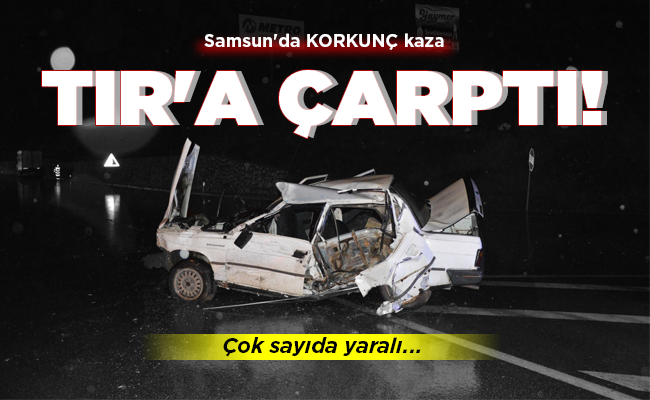 TIR’A ÇARPTI!