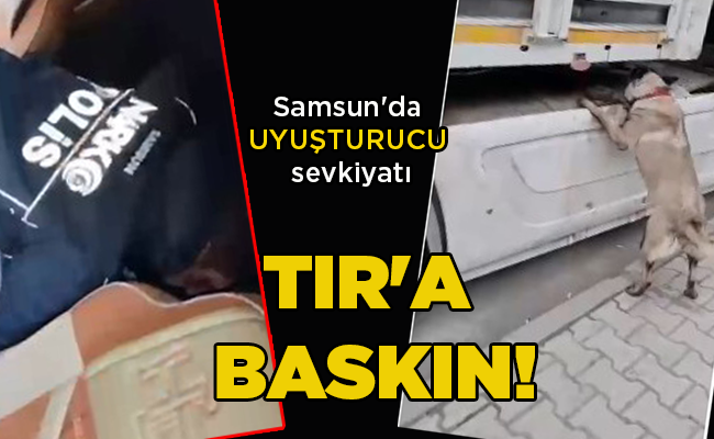Samsun’da UYUŞTURUCU sevkiyatı TIR’A BASKIN!