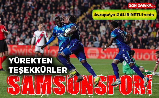YÜREKTEN  TEŞEKKÜRLER SAMSUNSPOR!