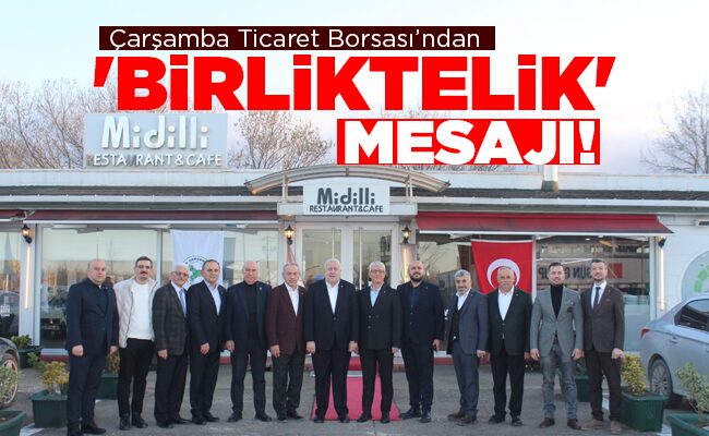 ‘BİRLİKTELİK’  MESAJI!