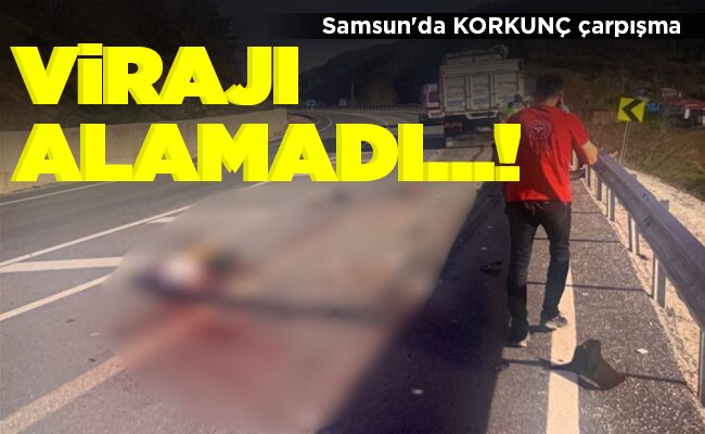 VİRAJI ALAMADI…!