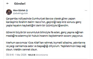 SAMSUN'da görev yapıyordu ACI HABERİ BAKAN GÜRLEK DUYURDU!