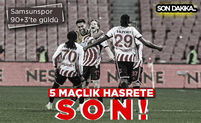 Samsunspor 5 MAÇLIK  HASRETE SON!