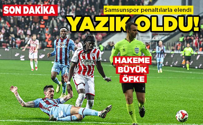 Samsunspor penaltılarla elendi  YAZIK OLDU!