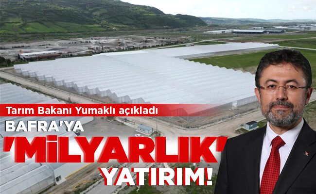 BAFRA’YA ‘MİLYARLIK’ YATIRIM!