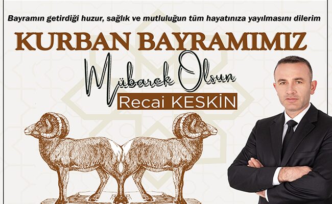 Bafra Ziraat Odası Başkan adayı Recai Keskin;  ‘BİZİ BİZ YAPAN DEĞERLERİMİZ’