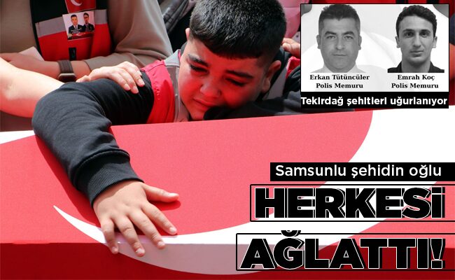 Samsunlu şehidin oğlu  HERKESİ AĞLATTI!
