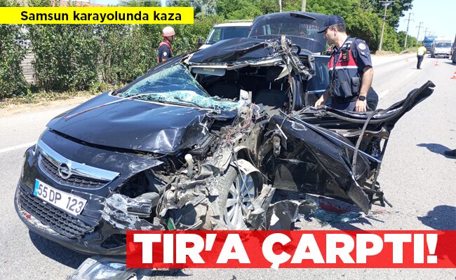 TIR’A ÇARPTI!