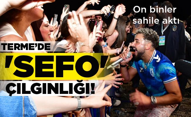 On binler sahile aktı  TERME’DE  ‘SEFO’ ÇILGINLIĞI!