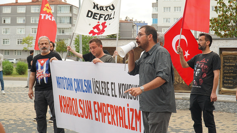 Zirve öncesi Samsun'da protesto
'NATO'YA ÖFKE!