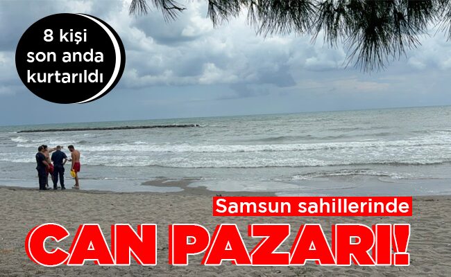 Samsun sahillerinde CAN PAZARI!