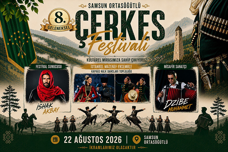 Samsun'un TERME İlçesi'nde...
'ÇERKES'
ŞÖLENİNE
DAVET!