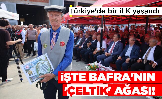 İŞTE BAFRA’NIN ‘ÇELTİK’ AĞASI!