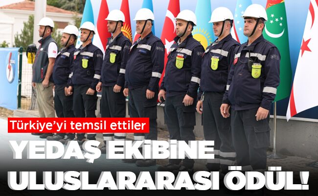 YEDAŞ EKİBİNE ULUSLARARASI ÖDÜL!