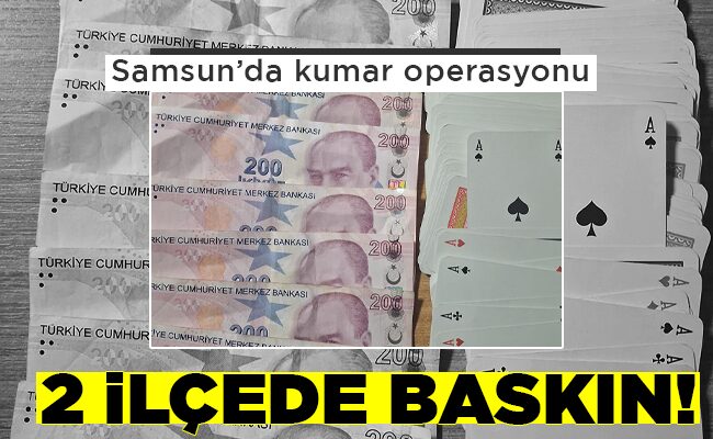 2 İLÇEDE BASKIN!