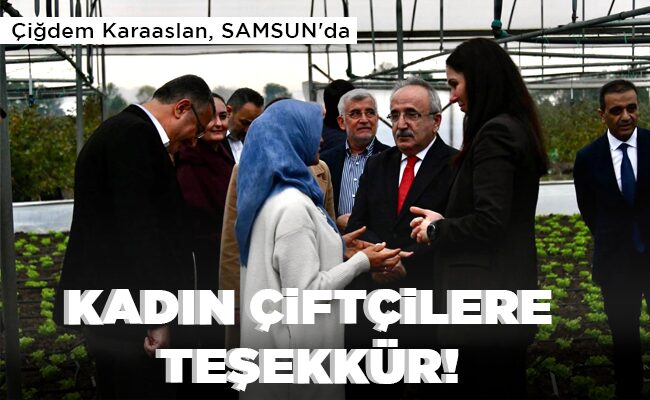KADIN ÇİFTÇİLERE TEŞEKKÜR!