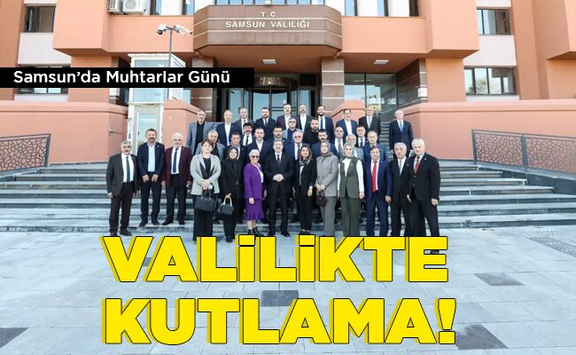 VALİLİKTE KUTLAMA!